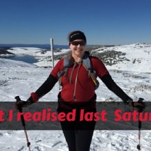 Just say yes - Snow Trail Marathon Just say yes